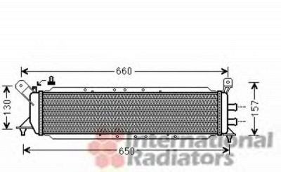 VAN WEZEL 30002482 -  Радиатор, охлаждение двигателя
